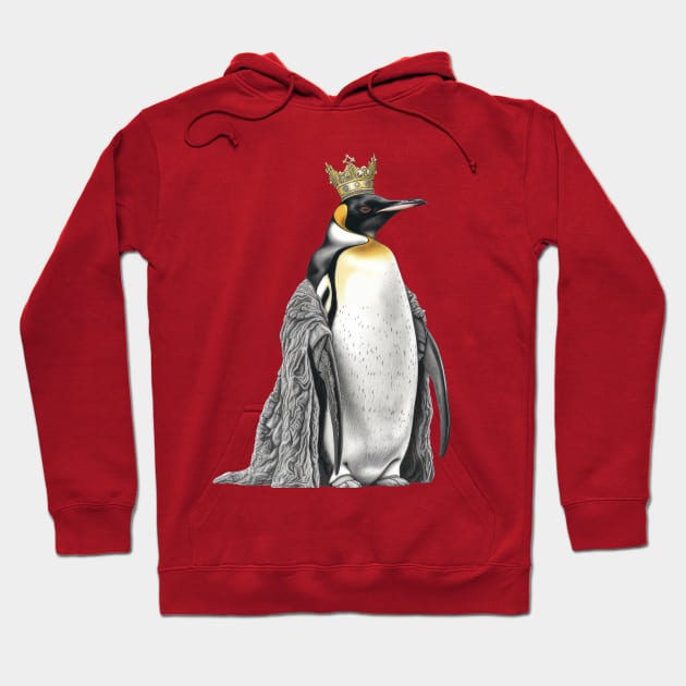 His Imperial Majesty, Emperor Penguin Hoodie by MerlinArt